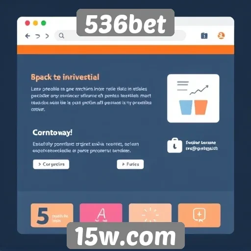 análise da interface do usuário do site 536bet